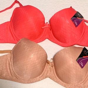 38B Set of 2 Eva Intima lightly lined bras